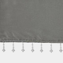 Load image into Gallery viewer, Madison Park Emilia 100% Polyester Twisted Tab Valance With Beads MP41-6560 By Olliix