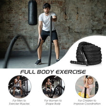 Load image into Gallery viewer, 30Feet/40Feet/50Feet 1.5 Inch Diameter Exercise Rope with Anchor Strap Kit-30 Feet 1.5 Inch Diam