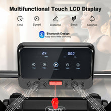 Load image into Gallery viewer, 2.25 HP Electric Motorized Folding Running Treadmill Machine with LED Display-Black