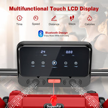 Load image into Gallery viewer, 2.25 HP Electric Motorized Folding Running Treadmill Machine with LED Display-Red