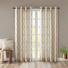 Load image into Gallery viewer, Madison Park Fretwork Print Window Curtain -84" Panel MP40-1281 By Olliix