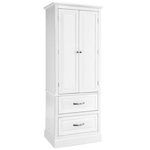 Load image into Gallery viewer, 62 Inch Freestanding Bathroom Cabinet with Adjustable Shelves and 2 Drawers-White