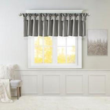 Load image into Gallery viewer, Madison Park Emilia 100% Polyester Twisted Tab Valance With Beads MP41-6560 By Olliix