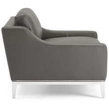 Load image into Gallery viewer, Harness Stainless Steel Base Leather Armchair by Modway