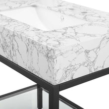 Load image into Gallery viewer, Kingsley 36" Black Stainless Steel Bathroom Vanity by Modway