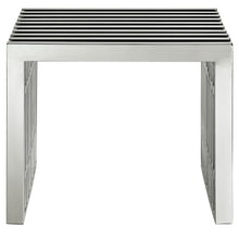 Load image into Gallery viewer, Gridiron Small Stainless Steel Bench by Modway