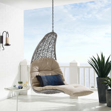 Load image into Gallery viewer, Landscape Hanging Chaise Lounge Outdoor Patio Swing Chair by Modway