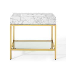 Load image into Gallery viewer, Kingsley 36" Gold Stainless Steel Bathroom Vanity by Modway