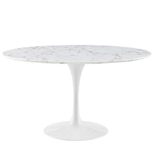 Load image into Gallery viewer, Lippa 54" Round Faux Marble Dining Table by Modway