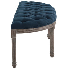 Load image into Gallery viewer, Esteem Vintage French Upholstered Fabric Semi-Circle Bench by Modway
