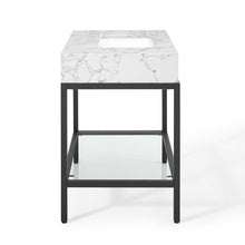 Load image into Gallery viewer, Kingsley 36" Black Stainless Steel Bathroom Vanity by Modway