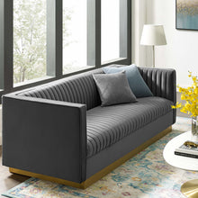 Load image into Gallery viewer, Sanguine Vertical Channel Tufted Performance Velvet Sofa by Modway