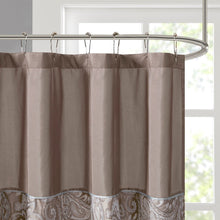 Load image into Gallery viewer, Madison Park Aubrey Polyester Jacquard Shower Curtain -72X72" MP70-224 By Olliix