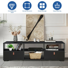 Load image into Gallery viewer, TV Stand Entertainment Media Center Console for TV's up to 60 Inch with Drawers-Black