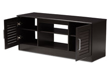 Load image into Gallery viewer, Baxton Studio Gianna Modern and Contemporary Wenge Brown Finished TV Stand