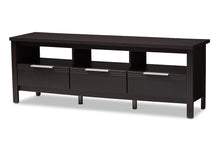 Load image into Gallery viewer, Baxton Studio Elaine Modern and Contemporary Wenge Brown Finished TV Stand