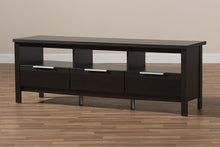 Load image into Gallery viewer, Baxton Studio Elaine Modern and Contemporary Wenge Brown Finished TV Stand
