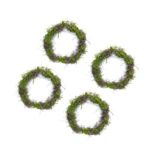 Load image into Gallery viewer, Moss Leaf Twig Wreath (Set of 4)