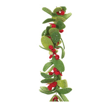 Load image into Gallery viewer, Fabric Mistletoe String Garland (Set of 2)
