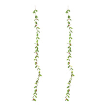 Load image into Gallery viewer, Fabric Mistletoe String Garland (Set of 2)