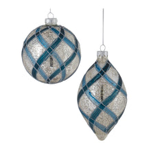Load image into Gallery viewer, Glitter Net Glass Ball Ornamnet (Set of 6)