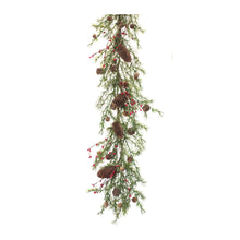 Load image into Gallery viewer, Pine Cone Berry Twig Garland (Set of 2)