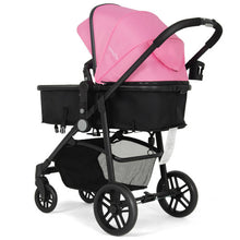 Load image into Gallery viewer, 2-in-1 Foldable Pushchair Newborn Infant Baby Stroller-Pink