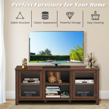 Load image into Gallery viewer, TV Stand Entertainment Center for TV's with Storage Cabinets-Walnut