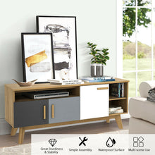 Load image into Gallery viewer, 65 Inch TV Stand Entertainment Center Console with Adjustable Shelf