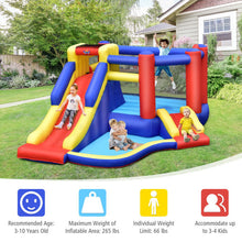 Load image into Gallery viewer, Kids Inflatable Bouncy Castle with Double Slides and Air Blower