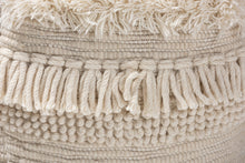 Load image into Gallery viewer, Baxton Studio Bartow Moroccan Inspired Beige Handwoven Cotton Pouf Ottoman