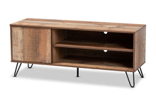 Load image into Gallery viewer, Baxton Studio Iver Modern and Contemporary Rustic Oak Finished 1-Door Wood TV Stand
