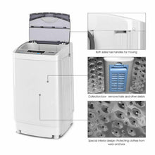 Load image into Gallery viewer, 9.92 lbs Full-automatic Washing Machine with 10 Wash Programs