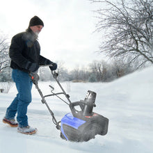 Load image into Gallery viewer, Electric Snow Thrower with Chute Rotation and 2 Transport Wheels-Blue