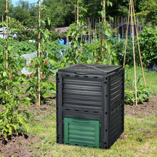 Load image into Gallery viewer, 80-Gallon Outdoor Composter with Large Openable Lid and Bottom Exit Door