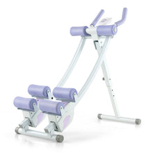 Load image into Gallery viewer, Ab Machine with LCD Monitor and 4 Adjustable Heights-Purple