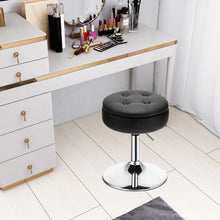 Load image into Gallery viewer, Adjustable 360° Swivel Storage Vanity Stool with Removable Tray-Black