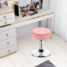 Load image into Gallery viewer, Adjustable 360° Swivel Storage Vanity Stool with Removable Tray-Pink