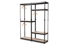 Load image into Gallery viewer, Baxton Studio Gavin Black Metal 7-Shelf Closet Storage Racking Organizer
