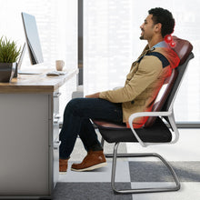 Load image into Gallery viewer, Back Massager Chair Pad with Adjustable Neck Pillow and 3 Speeds-Brown