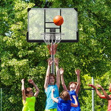 Load image into Gallery viewer, Basketball Hoop with 5.4-6.6FT Adjustable Height and 50" Backboard-Black