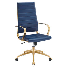 Load image into Gallery viewer, Jive Gold Stainless Steel Highback Office Chair by Modway