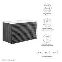 Load image into Gallery viewer, Render 36" Wall-Mount Bathroom Vanity by Modway