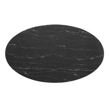 Load image into Gallery viewer, Lippa 60" Oval Faux Marble Dining Table by Modway