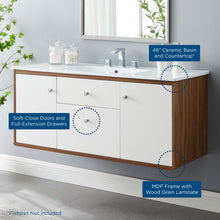 Load image into Gallery viewer, Transmit 48" Wall-Mount Bathroom Vanity by Modway