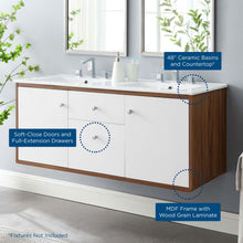 Load image into Gallery viewer, Transmit 48" Wall-Mount Bathroom Vanity by Modway