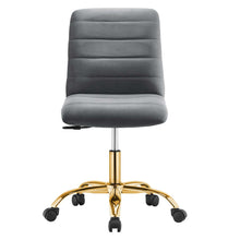 Load image into Gallery viewer, Ripple Armless Performance Velvet Office Chair by Modway