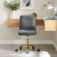 Load image into Gallery viewer, Ripple Armless Performance Velvet Office Chair by Modway