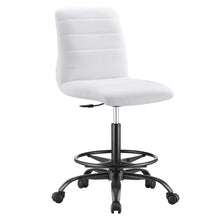 Load image into Gallery viewer, Ripple Armless Vegan Leather Drafting Chair by Modway