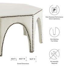 Load image into Gallery viewer, Victory Performance Velvet Ottoman by Modway